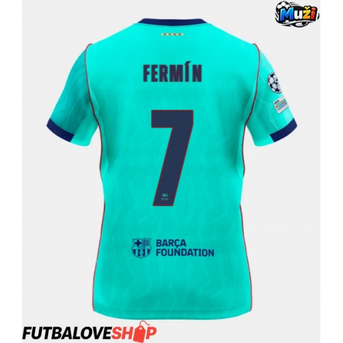 Dres Barcelona Fermin Lopez #7 Tretina 2026-27 Krátky Rukáv